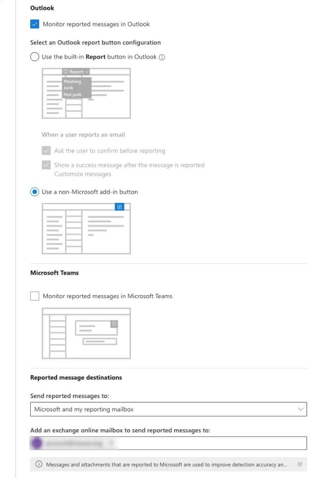 Defender Microsoft Settings