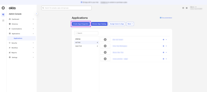 OKTA Create App