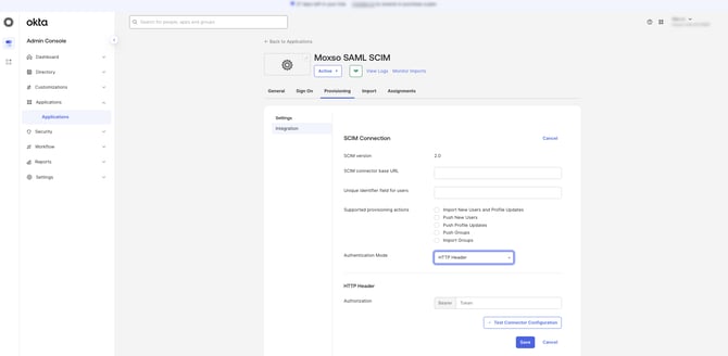 Okta SCIM Setup